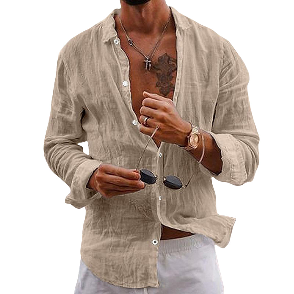 Adriano - Chemise en Lin - Beige / S