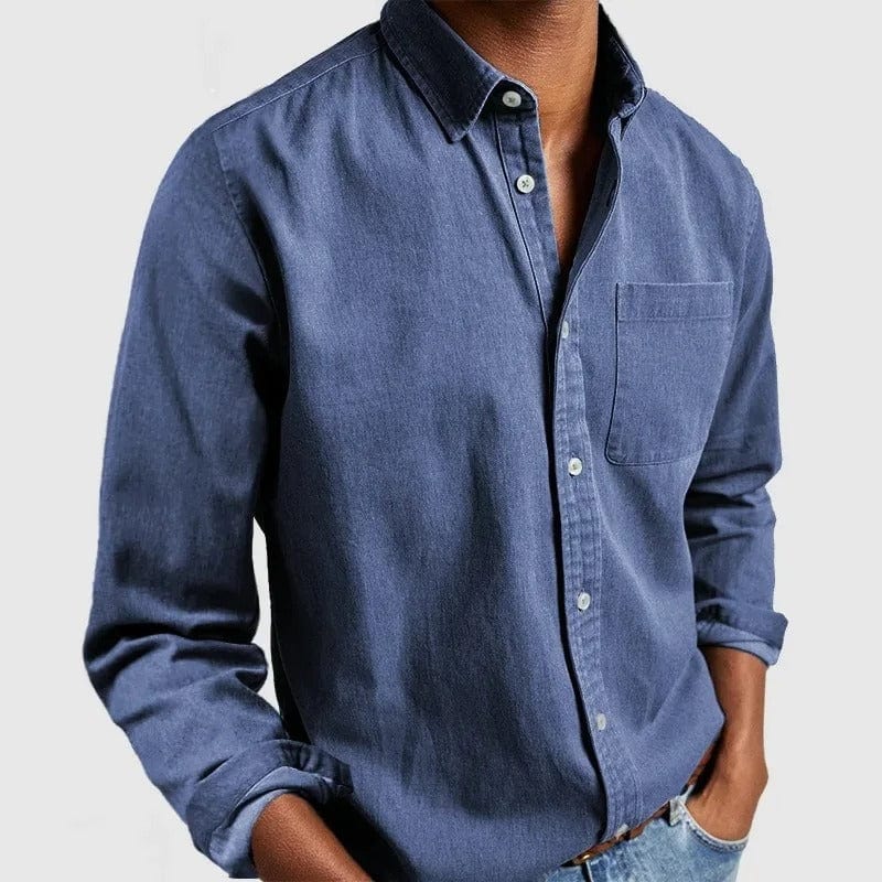 Alvin Premium Casual Shirt - Blue / XS