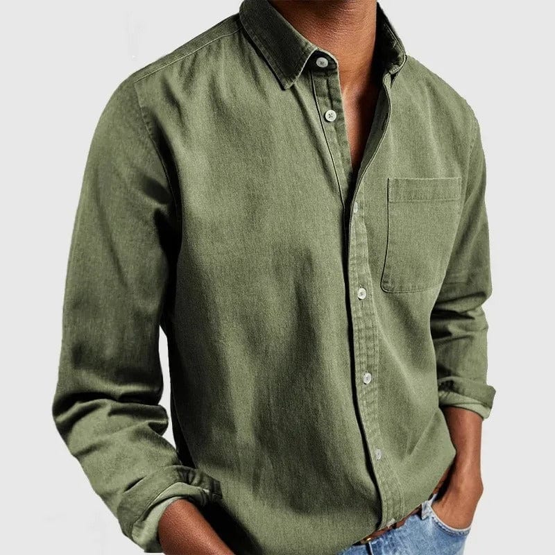 Alvin Premium Casual Shirt - Green / XS