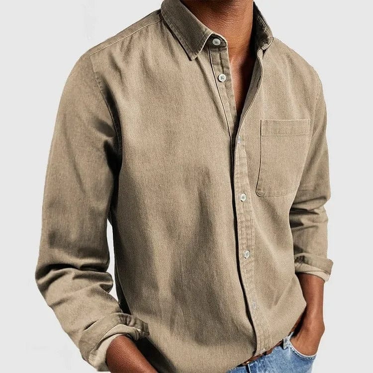 Alvin Premium Casual Shirt - Khaki / XS