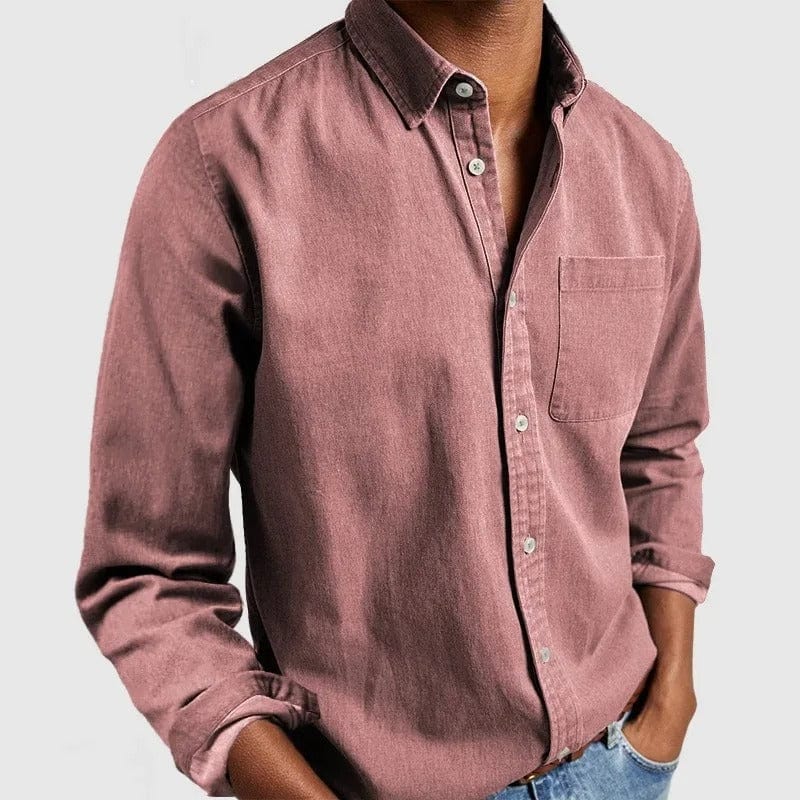 Alvin Premium Casual Shirt - Pink / XS