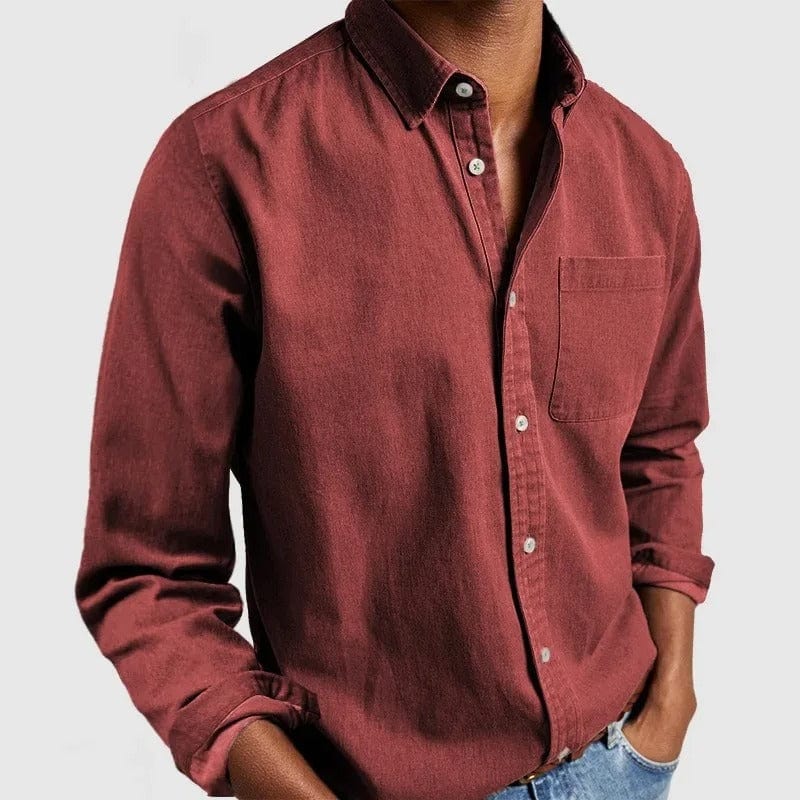 Alvin Premium Casual Shirt - Red / XS