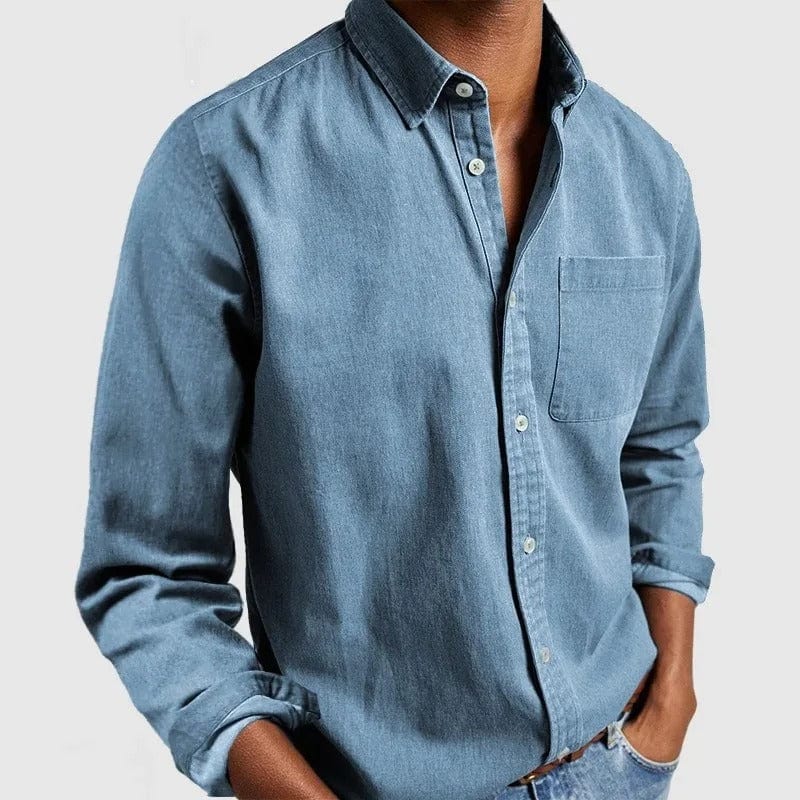 Alvin Premium Casual Shirt - Sky Blue / XS