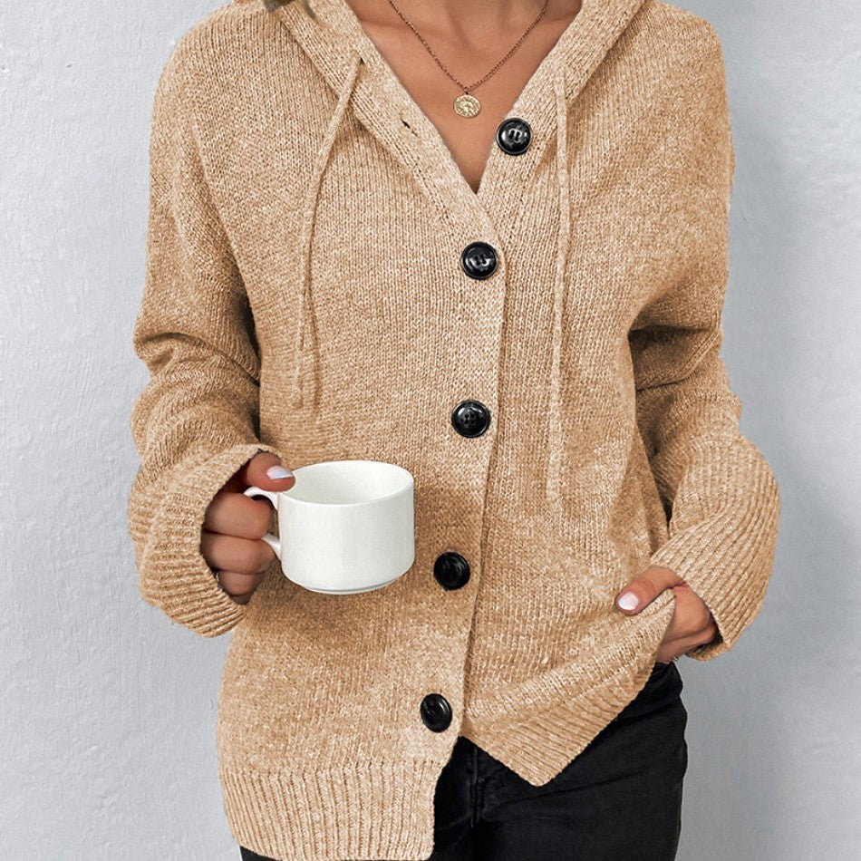 Cardigan à Capuche Élégant pour Femme - Sweaters & Cardigans