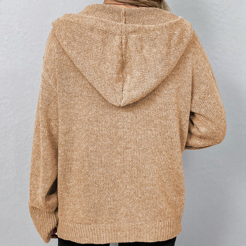 Cardigan à Capuche Élégant pour Femme - Sweaters & Cardigans