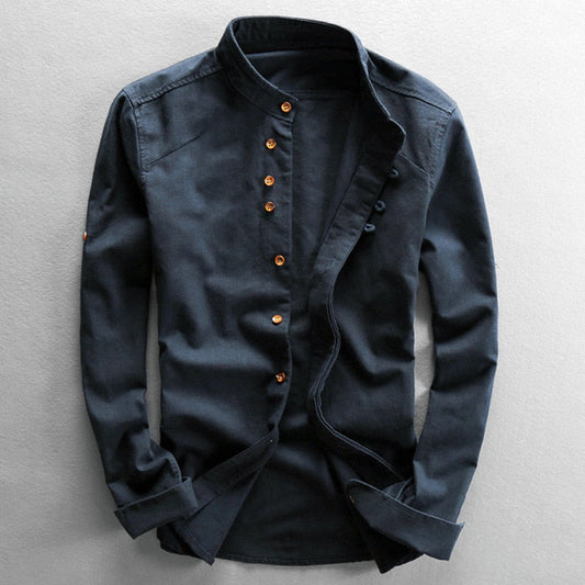 Chemise homme « Kensei » style japonais - Bleu / S - Men’s Apparel