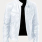 Fernand - Veste en cuir casual - Blanc / S - Coats & Jackets