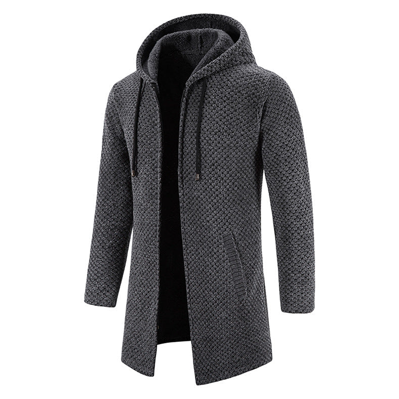 Francesco - Cardigan de luxe élégant pour homme - Gris / S