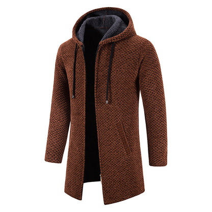 Francesco - Cardigan de luxe élégant pour homme - Marron / S