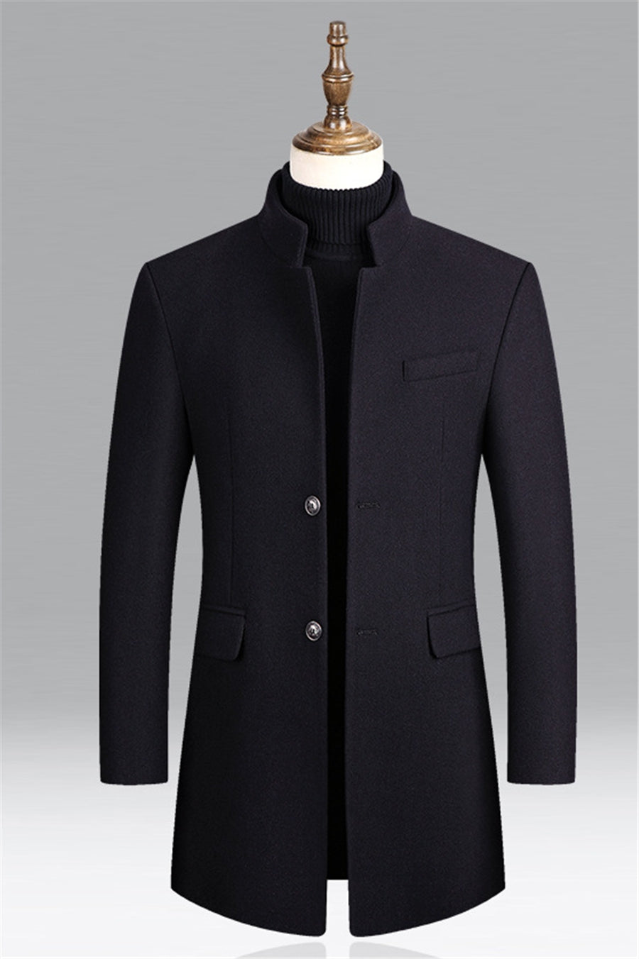 Gerrit | Luxury coat - Navy blue / S