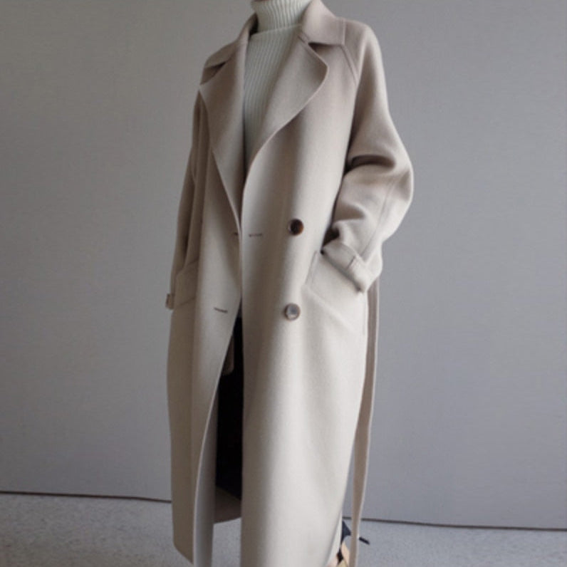 Giulia | Trench Femme pour le Printemps - Blanc Cassé / S