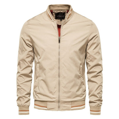 Lorenzo - Le bomber élégant pour homme - Beige / S