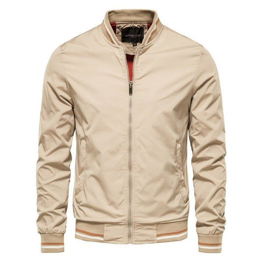 Lorenzo - Le bomber élégant pour homme - Beige / S