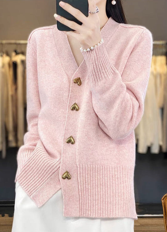 Louise | Cardigan Élégant pour Femme - Rose / S - Cardigan