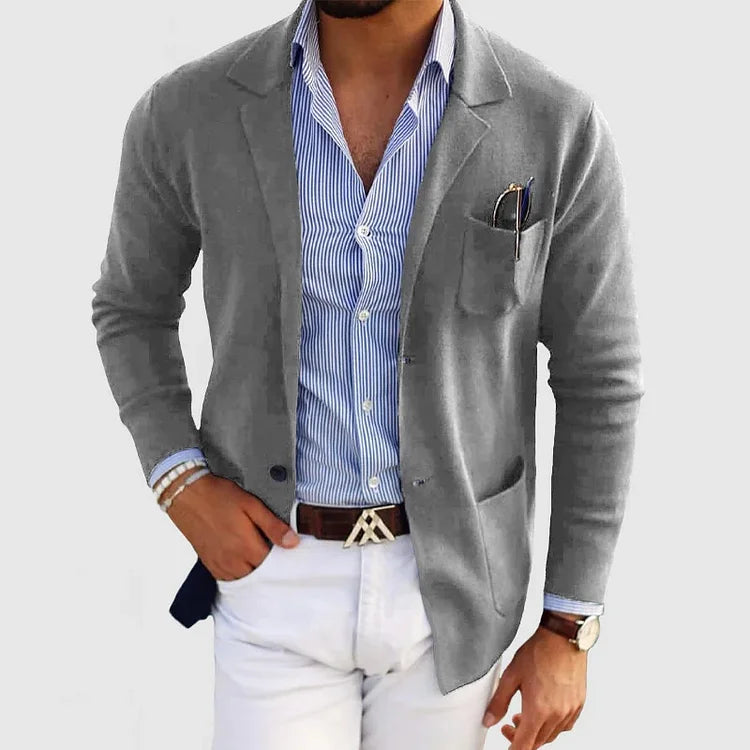 Marcel - Blazer Londonien Confortable - Gris Clair / S