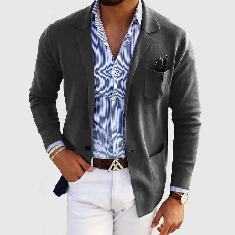 Marcel - Blazer Londonien Confortable - Gris Foncé / S