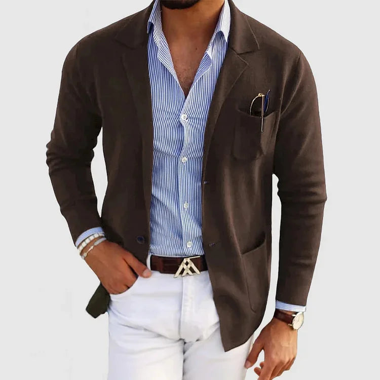 Marcel - Blazer Londonien Confortable - Marron / S