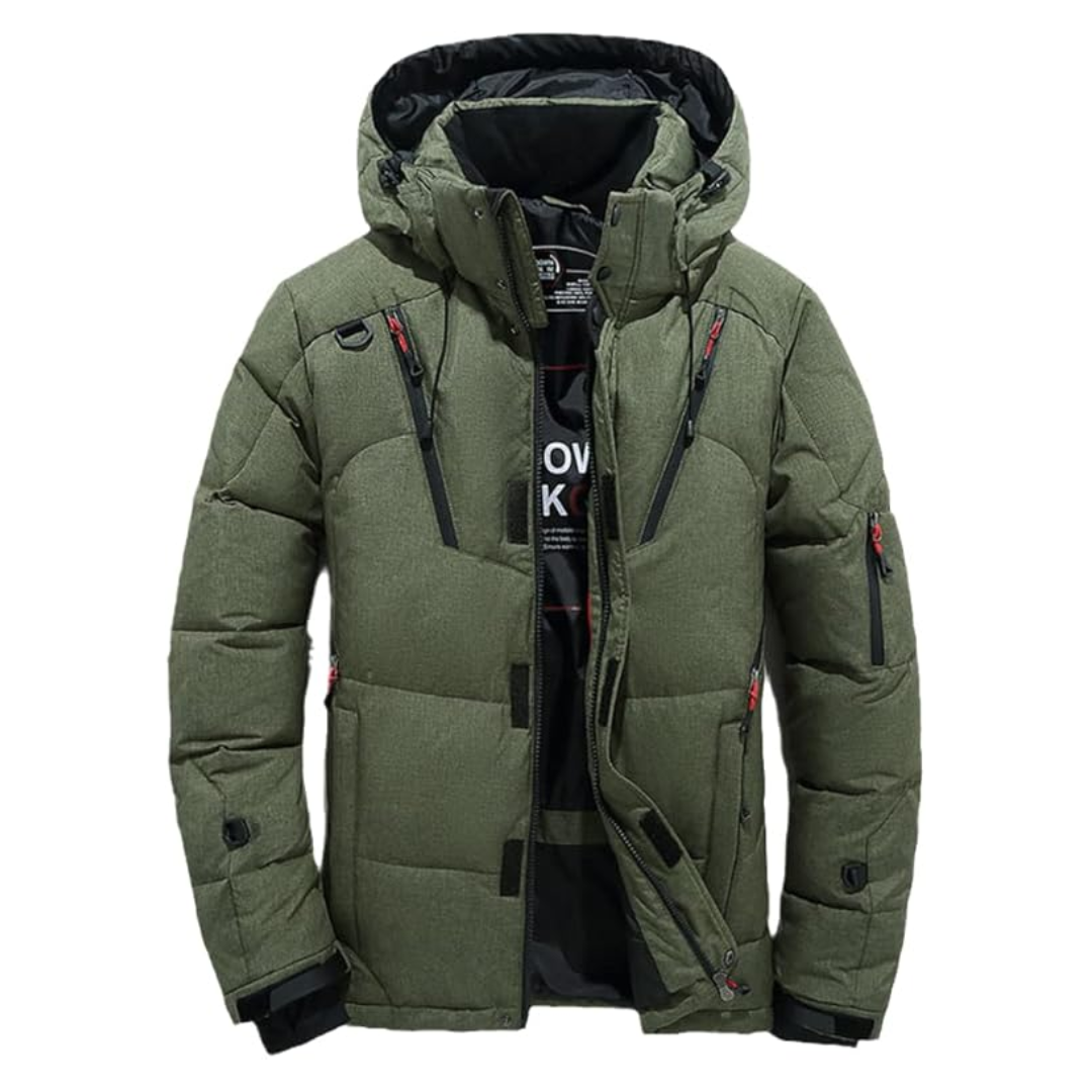 Parka en Duvet d’Oie - Vert Militaire / S