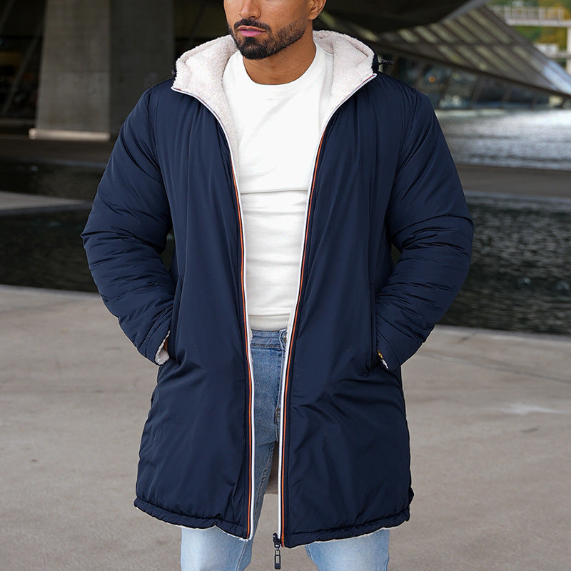 Parka Réversible Homme - Blanc / Bleu / S