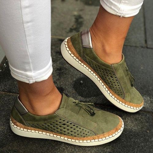 Temana - Chaussure Confortable et Élégante pour femme - Vert / 36