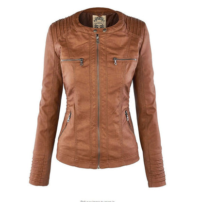 Veste en Cuir PU pour Femme