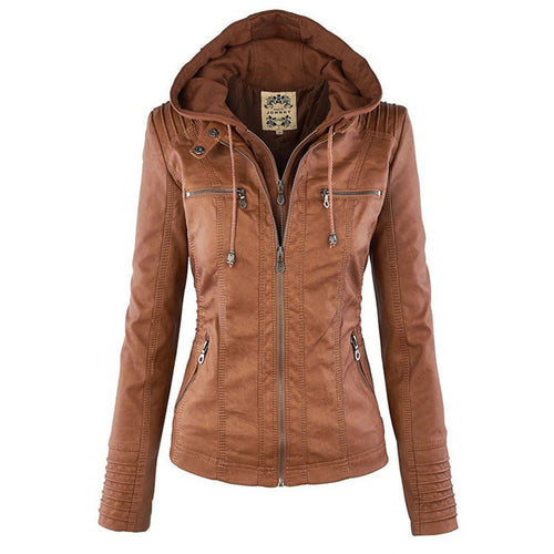 Veste en Cuir PU pour Femme