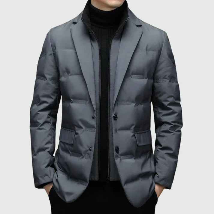 Veste Hivernale Classe pour Homme - Gris / S - Winterjas