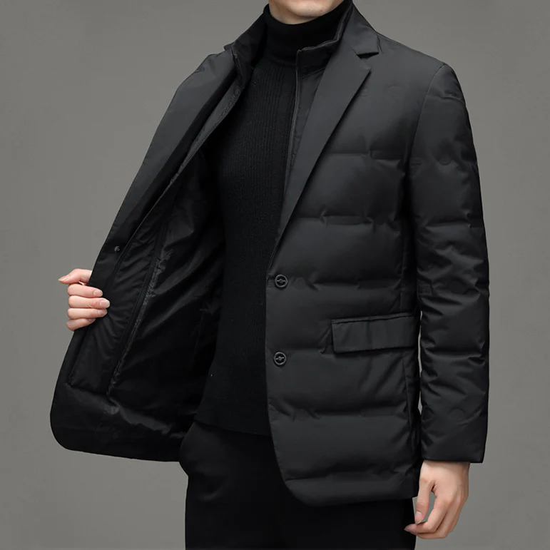 Veste Hivernale Classe pour Homme - Noir / S - Winterjas