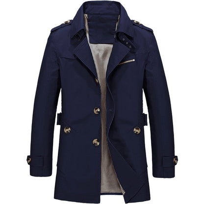 Veste Trench Coat Coupe-Vent Outdoor - Bleu / S