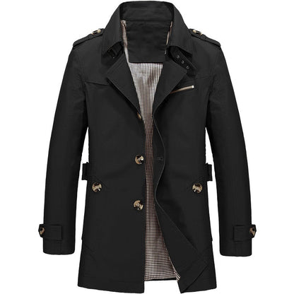 Veste Trench Coat Coupe-Vent Outdoor - Noir / S